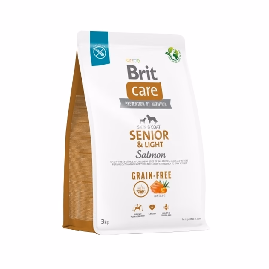 Brit Care Senior Light Skin Coat Somonlu Tahılsız Yaşlı Köpek Maması