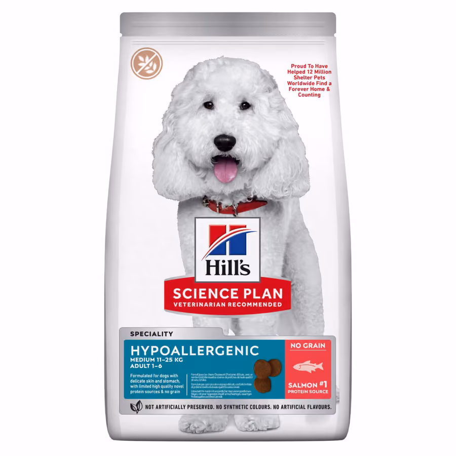 Hill's SCIENCE PLAN Medium Adult Hipoalerjenik Somonlu Orta Irk Yetişkin Köpek Maması