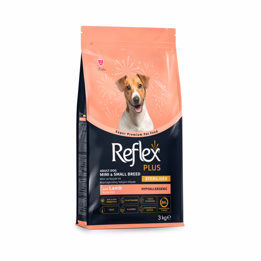 Reflex Plus Kuzu Etli Mini ve Küçük Irk Kısırlaştırılmış Köpek Maması