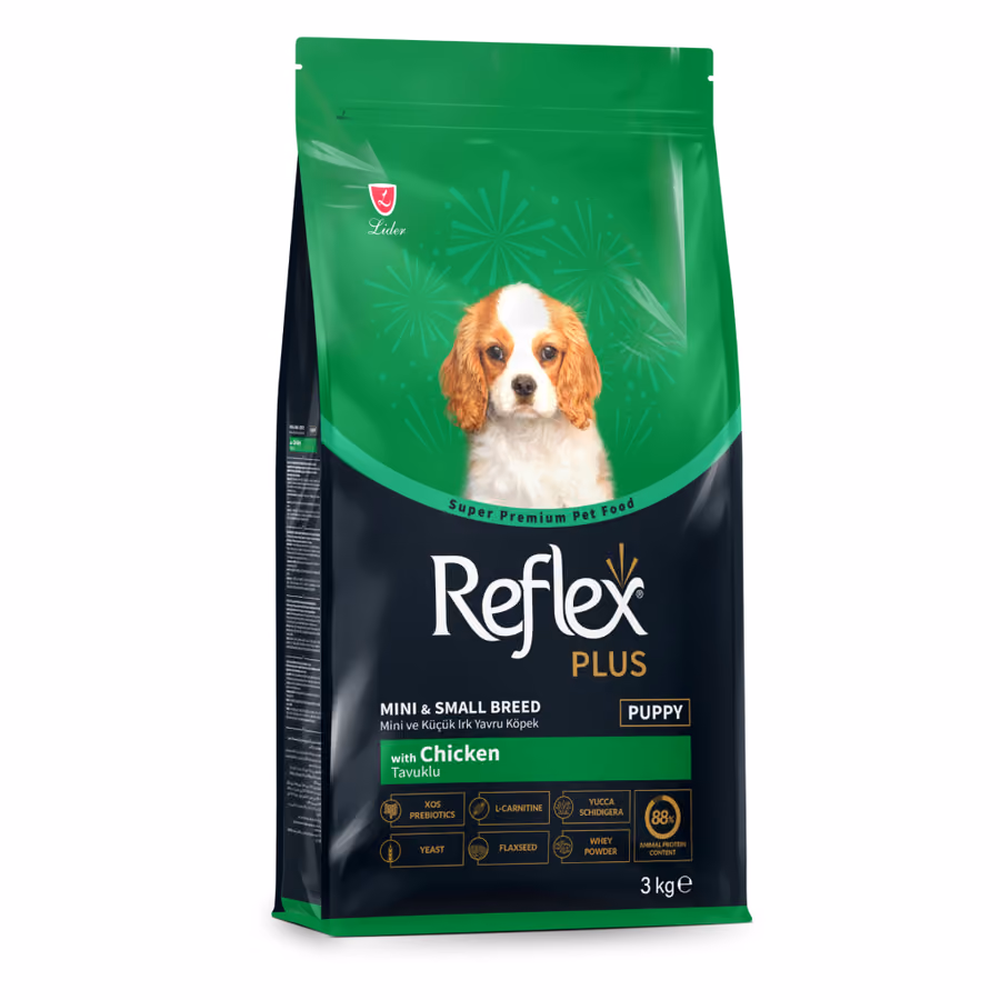 Reflex Plus Mini ve Küçük Irk Tavuklu Puppy Köpek Maması