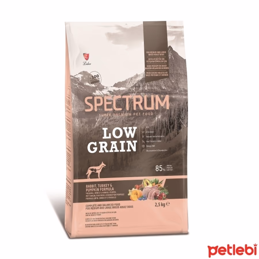 Spectrum Tavşanlı Hindili ve Bal Kabaklı Orta ve Büyük Irk Yetişkin Köpek Maması